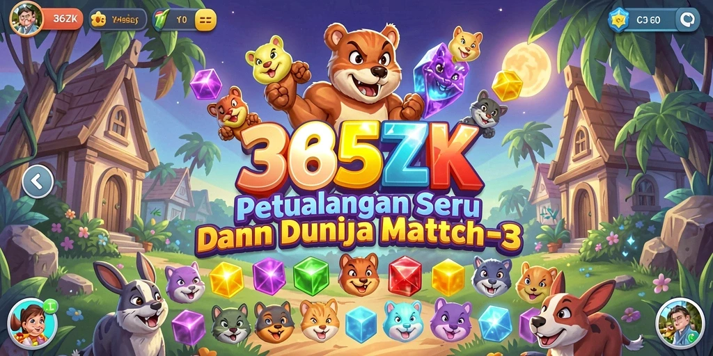Gameplay seru dalam 365ZK yang penuh warna dan tantangan.
