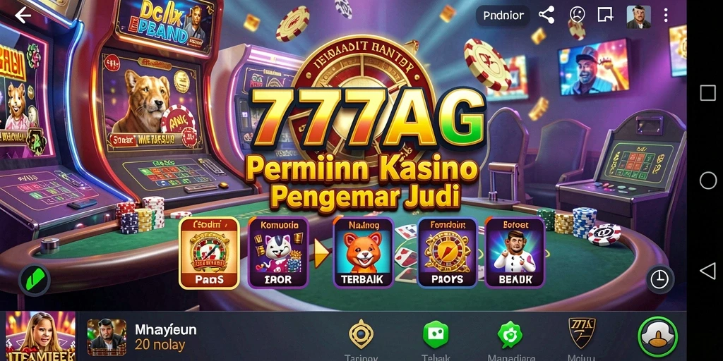 Tampilan gameplay menarik dari 777AG yang mengasyikkan.