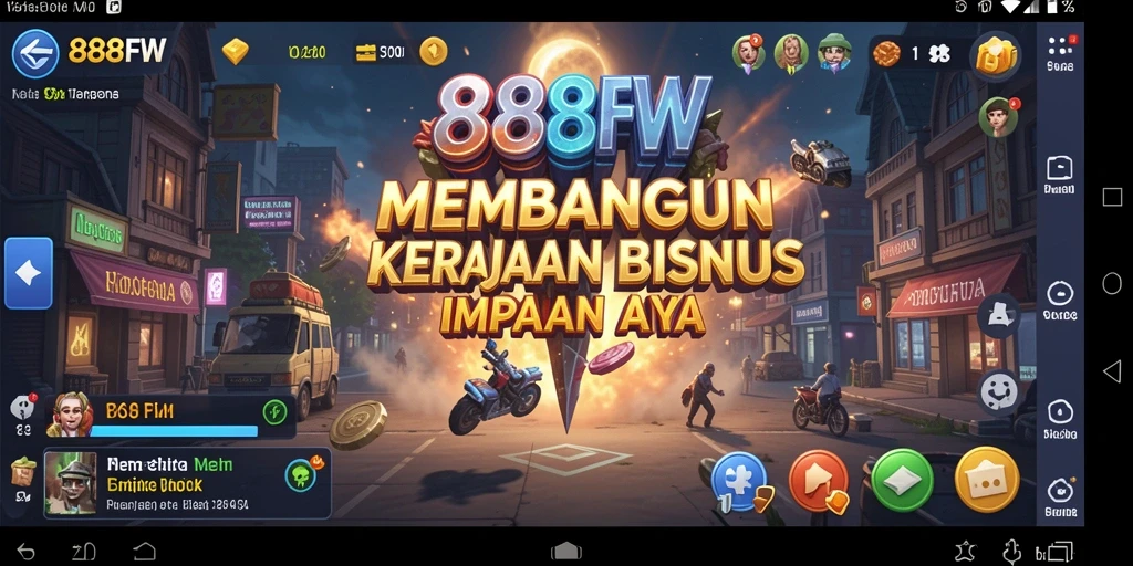 Screenshot menunjukkan gameplay menarik dan elemen manajemen bisnis.