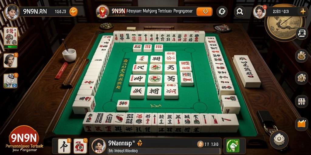 Tampilan gameplay menarik dari 9N9N yang penuh warna.