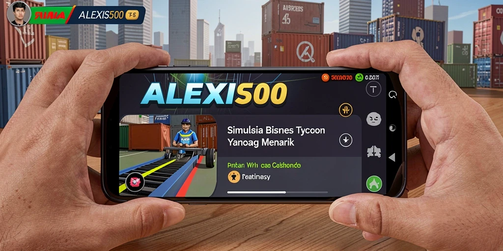 Tampilan gameplay ALEXIS500 yang menarik dan penuh strategi.