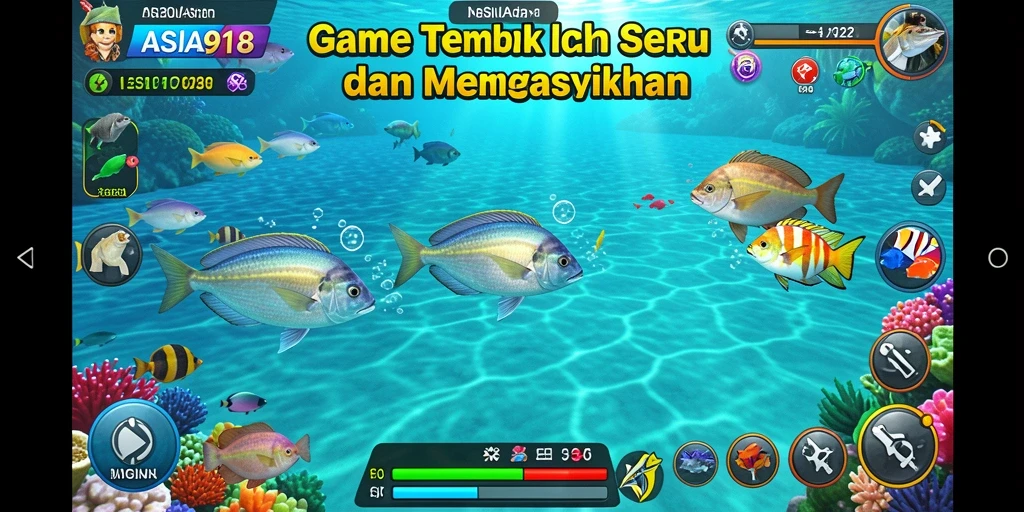 Tampilan gameplay seru dalam Tembak Ikan ASIA918.