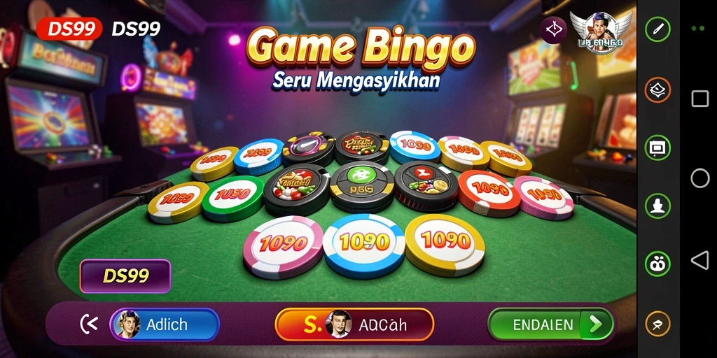 Tampilan gameplay Bingo yang seru dan interaktif di DS99.
