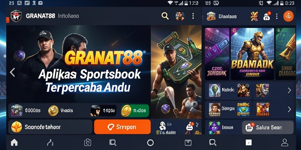 Tampilan gameplay menarik dalam aplikasi sportsbook GRANAT88.