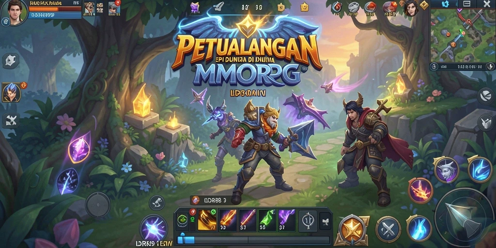 Screenshot IDR89 menampilkan aksi pertempuran seru dan dunia MMORPG yang luas.