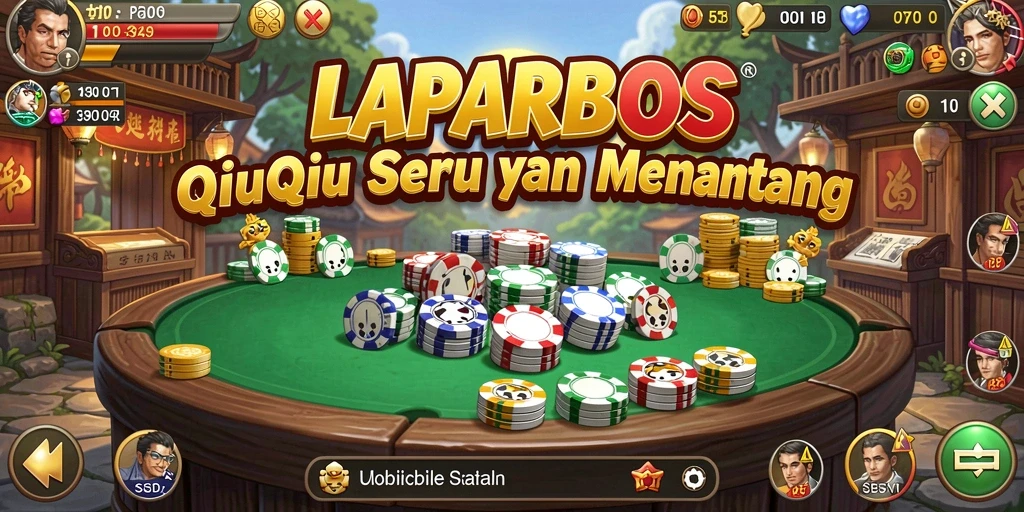 Tampilan gameplay QiuQiu yang menarik dan memukau.
