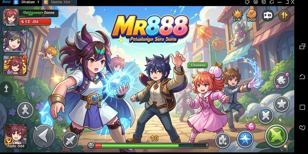 Tampilan gameplay <strong>MR888</strong> yang menarik dan penuh aksi dari karakter anime.