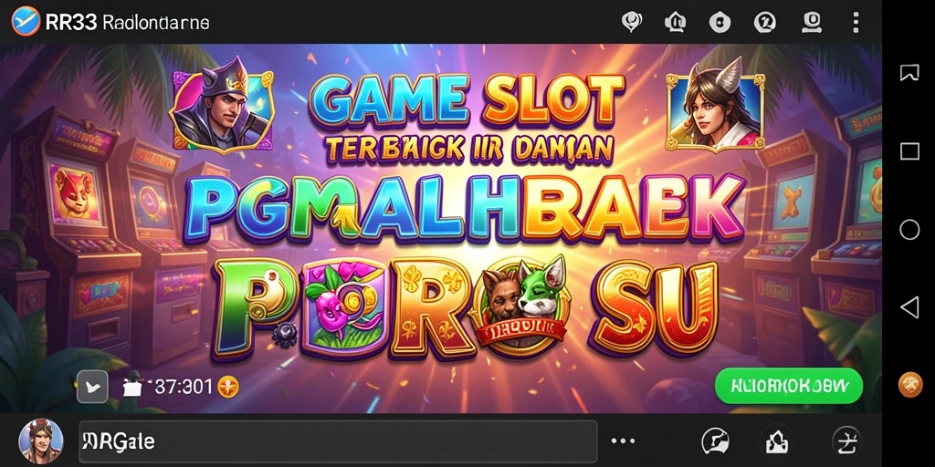 Tampilan gameplay menarik dari RR33 dengan berbagai tema slot.