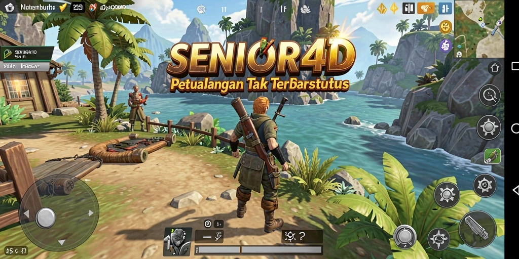 Tampilan grafis memukau dalam gameplay SENIOR4D.