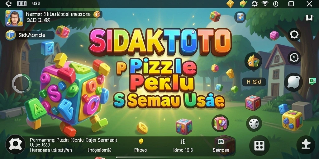 Screenshot gameplay menarik dalam SIDAKTOTO dengan tantangan Puzzle.